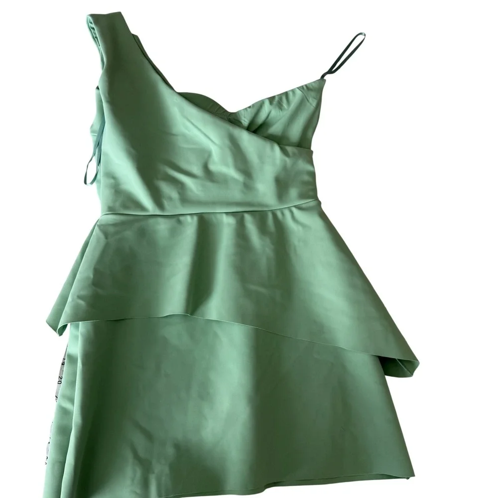 NWT Chiara Boni La Petite Robe One Shoulder Cocktail Dress Sequin Floral IT40/4 - Picture 5 of 16